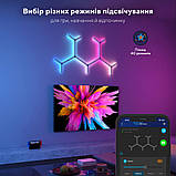 Govee Набір настінних світильників H6065 Y Shape Light Panel 10шт RGB Білий, фото 6