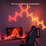 Govee Набір настінних світильників H6065 Y Shape Light Panel 10шт RGB Білий, фото 7