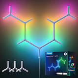 Govee Набір настінних світильників H6065 Y Shape Light Panel 10шт RGB Білий, фото 8