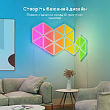 Govee Набір настінних світильників H6067 Tri-angle Light Panels 10шт RGB Білий, фото 6