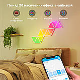Govee Набір настінних світильників H6067 Tri-angle Light Panels 10шт RGB Білий, фото 8