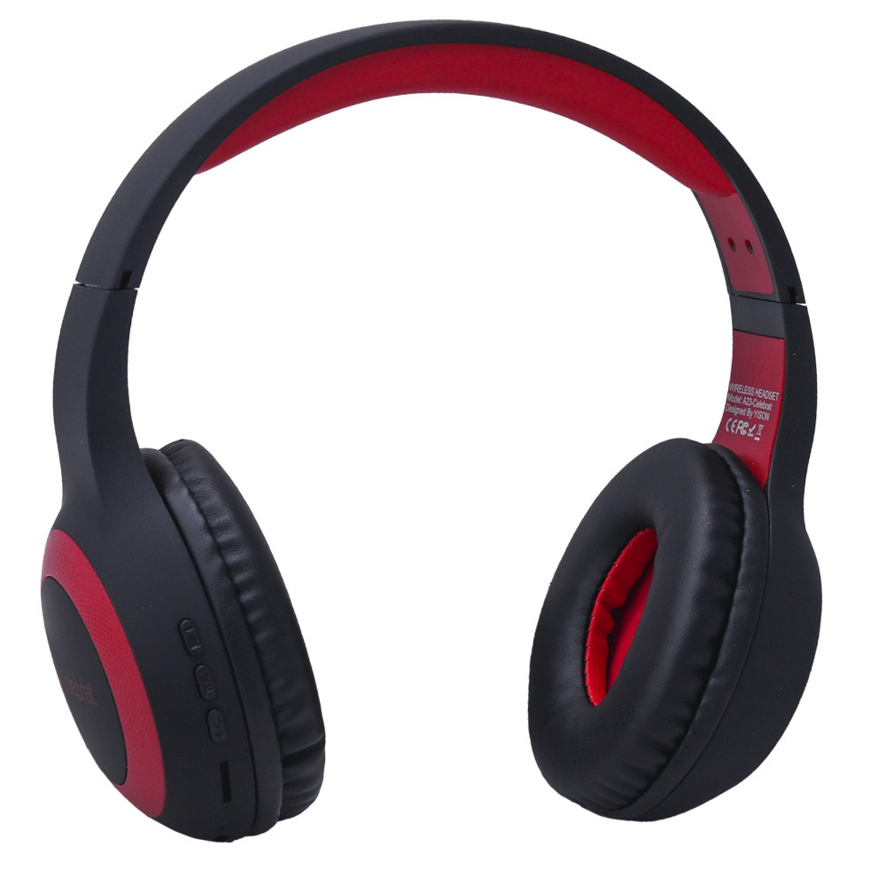 Навушники Bluetooth Celebrat A23 Red, фото 1