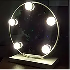 Дзеркало для макіяжу з LED-підсвіткою Led Mirror 5 LED JX-526 Білий