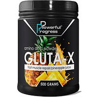 Глютамин для спорта Powerful Progress Gluta Х 500 g 30 servings Pineapple TT, код: 7520779