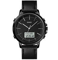 Черные Мужские часы механические на руку Skmei Golf Черный Мужской Denwer P Чорний Чоловічий годинник