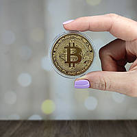 Сувенирная монета "Bitcoin Биткоин"
