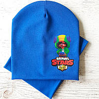 Детская шапка с хомутом КАНТА размер 48-52 Синий (OC-522) OB, код: 1900178