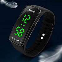 Мужские спортивные часы наручные электронные черные Skmei Electro 1119 Denwer P Чоловічий спортивний годинник