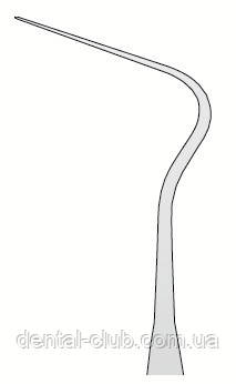 Зонд стоматологический односторонний, изогнутый с круглой ручкой, Medesy 555/8A - фото 1 - id-p343077547
