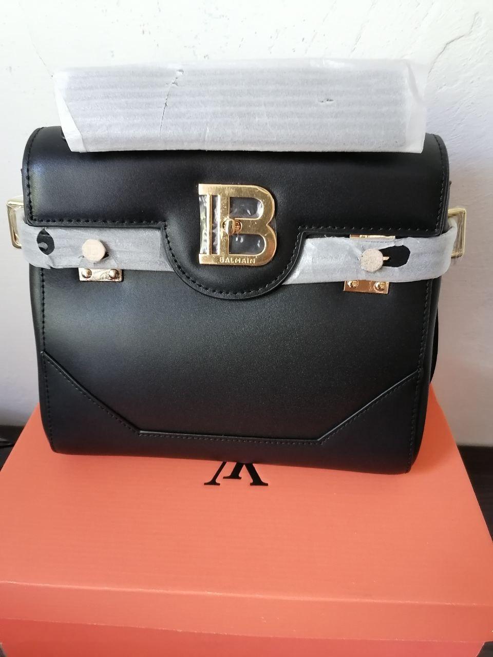 Сумка чорна Balmain B-Buzz black 25*20*11