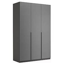 Шафа (шкаф) в спальню з ЛДСП 3Д Тео Миро-Марк Графіт/Антрацит