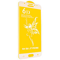 Защитное стекло 6D Premium Glass 9H Full Glue для Samsung J7 Prime G610 White (00005820) TN, код: 1258929