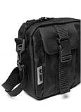 Чоловіча сумка месенджер Sambag чорна, фото 3