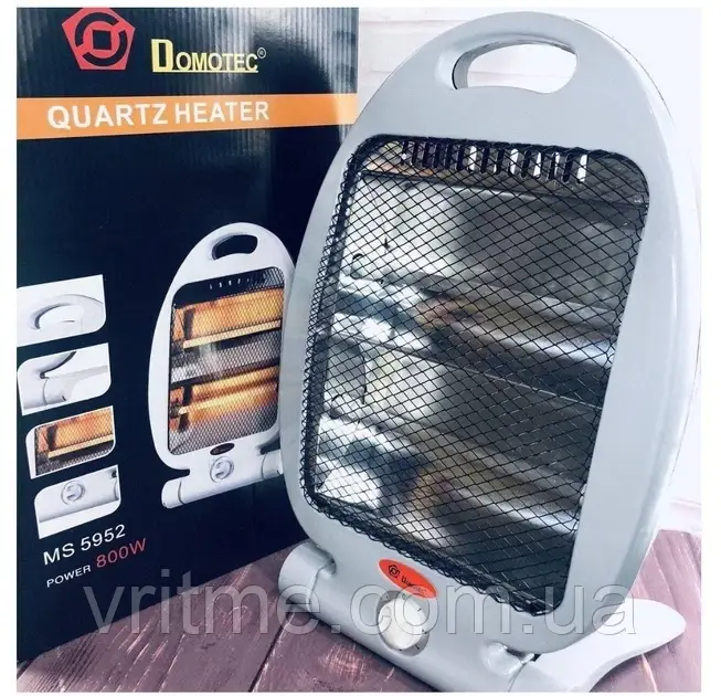 Нагрівач галогенний - Domotec Quartz Heater NSB-80 600W