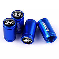 Захисні ковпачки на ніпель для Хюндай Sports Blue Hyundai — 4 шт.