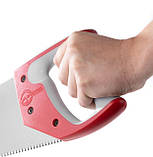 Ножівка по деревині 400 мм з гартованим зубом, потрійне заточування, 11 зуб/дюйм INTERTOOL HT-3161 mst mst, фото 5