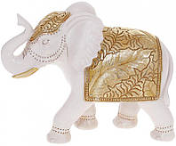 Фигурка интерьерная 20.5х8.5х17 см White-Gold Elephant Bona DP118549 FV, код: 7523403