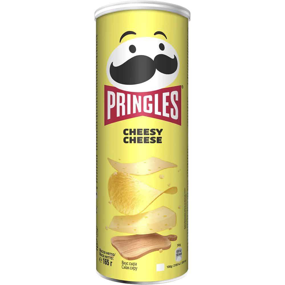 Чипси Pringles зі смаком сиру (Cheesy Cheese) 165г