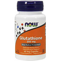 Глутатион NOW Foods Glutathione 250 mg 60 Veg Caps OB, код: 7681912