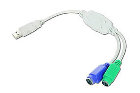Перехідник USB-2xPS/2 Cablexpert (UAPS12)