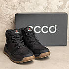 Чоловічі зимові шкіряні кросівки Е-series Clasic Black, фото 5