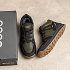 Чоловічі зимові шкіряні кросівки Е-series Clasic Olive, фото 7