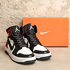 Чоловічі зимові шкіряні кросівки Nike Air Max Red, фото 6