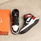 Чоловічі зимові шкіряні кросівки Nike Air Max Red, фото 7