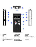 Сток. Цифровий диктофон, 16 ГБ, диктофон із відтворенням для лекцій, оновлений невеликий магнітофон, фото 6