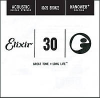 Струна Elixir 15130 Nanoweb 80 20 Bronze Acoustic .030 EM, код: 7291119