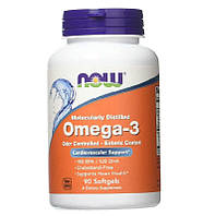 Омега 3 NOW Foods Omega-3 Molecularly Distilled Softgels 90 Softgels OB, код: 7576354