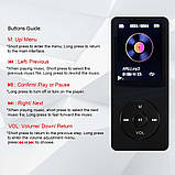 Б/у. MP3-плеєр 32 ГБ із навушниками-динаміками Портативний Hi-Fi звук без втрат MP3-міні-музикальний плеєр, фото 2