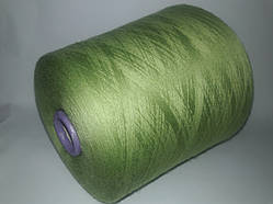 Пряжа cashwool, 100% вовна, зелений колір, Італія.