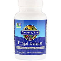Ферментная поддержка и растительная защита от грибков, Fungal Defense, Garden of Life, 84 вег UM, код: 6457303