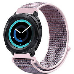 Еластичний нейлоновий ремінець для годинника Amazfit, Haylou, Huawei, Samsung, ширина 22 mm Pink