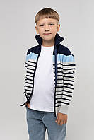 Кофта с узором для мальчика Lizi Kids 3227 98 см Серо-голубой (2000989982982) TS, код: 8155125