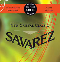 Струны для классической гитары Savarez 540CR New Cristal Classical Guitar Strings Normal Tens TR, код: 6555733