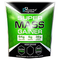 Гейнер Powerful Progress Super Mass Gainer 4000 g 40 servings Coconut PM, код: 7520834