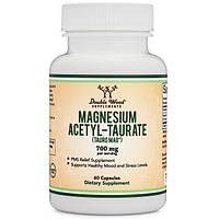 Микроэлемент Магний Double Wood Supplements Magnesium Acetyl-Taurate 700 mg 60 Caps UM, код: 8124897