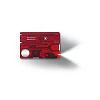 Многофункциональная швейцарская карта-нож Victorinox Swisscard 13 инструментов Красный (0.730 BB, код: 988779