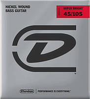 Струны для бас-гитары Dunlop DBSBN45105 Super Bright Nickel Wound Electric Bass 4-Strings Med AG, код: 6556439