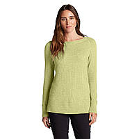 Пуловер Eddie Bauer Womens Lux Thermal Crewneck Sweater HTR M Жовтий (0303LYH-M) FG, код: 268958