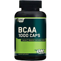 Аминокислота BCAA для спорта Optimum Nutrition BCAA 1000 Caps 200 Caps TR, код: 7519525
