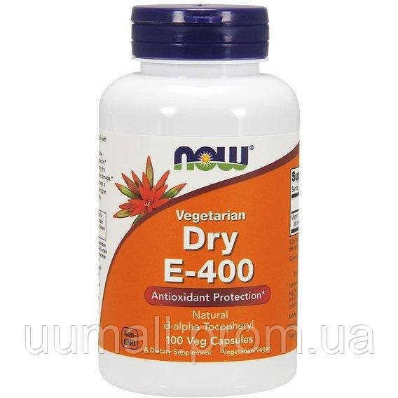 Витамин E NOW Foods Vitamin E-400 Dry 100 Veg Caps UM, код: 7519470 (ID ...