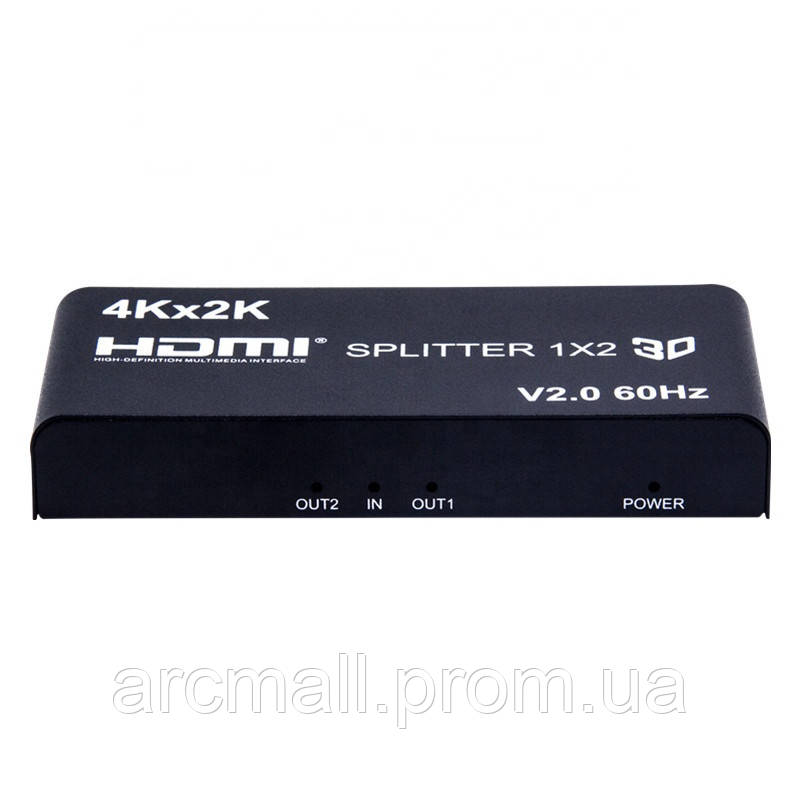 Сплиттер Lucom HDMI 1x2 Splitter Act v2.0 4K60Hz Черный (62.09.8249) AM, код: 7600950 - фото 3 - id-p1957838005