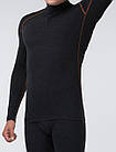 Чоловіча термокофта з вовною з високим коміром, фото 5
