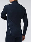 Чоловіча термокофта з вовною з високим коміром, фото 4