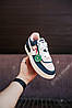 Жіночі кросівки Nike Air Force 1 Shadow Blue Pink (Білі з синім) Найк Аір Форс 1 шкіра демісезон 36-39 розмір, фото 4
