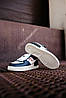 Жіночі кросівки Nike Air Force 1 Shadow Blue Pink (Білі з синім) Найк Аір Форс 1 шкіра демісезон 36-39 розмір, фото 6