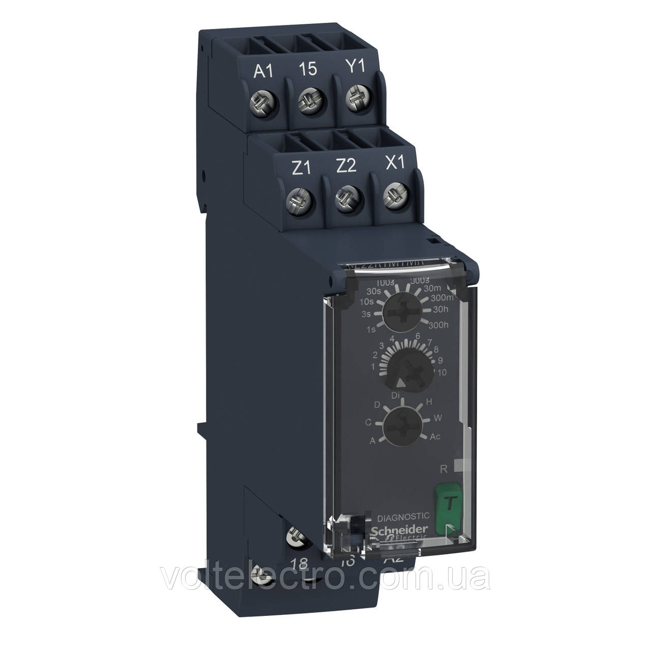 Багатофункціональне реле часу Harmony RE22R 0,05 с. - 300 ч., 8А, 1CO 24...240 V AC/DC